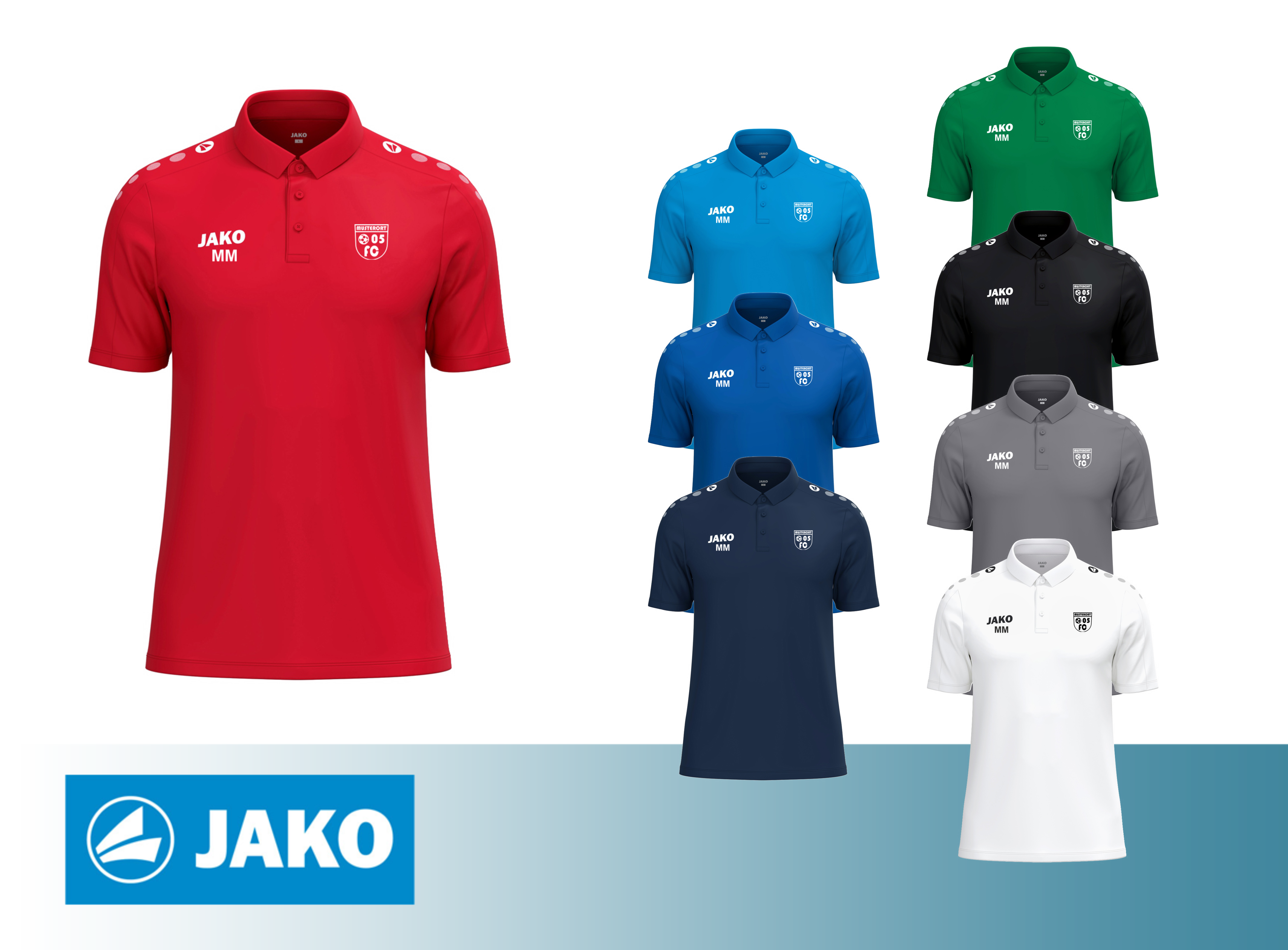 JAKO Polo One Cotton inkl. Druck
