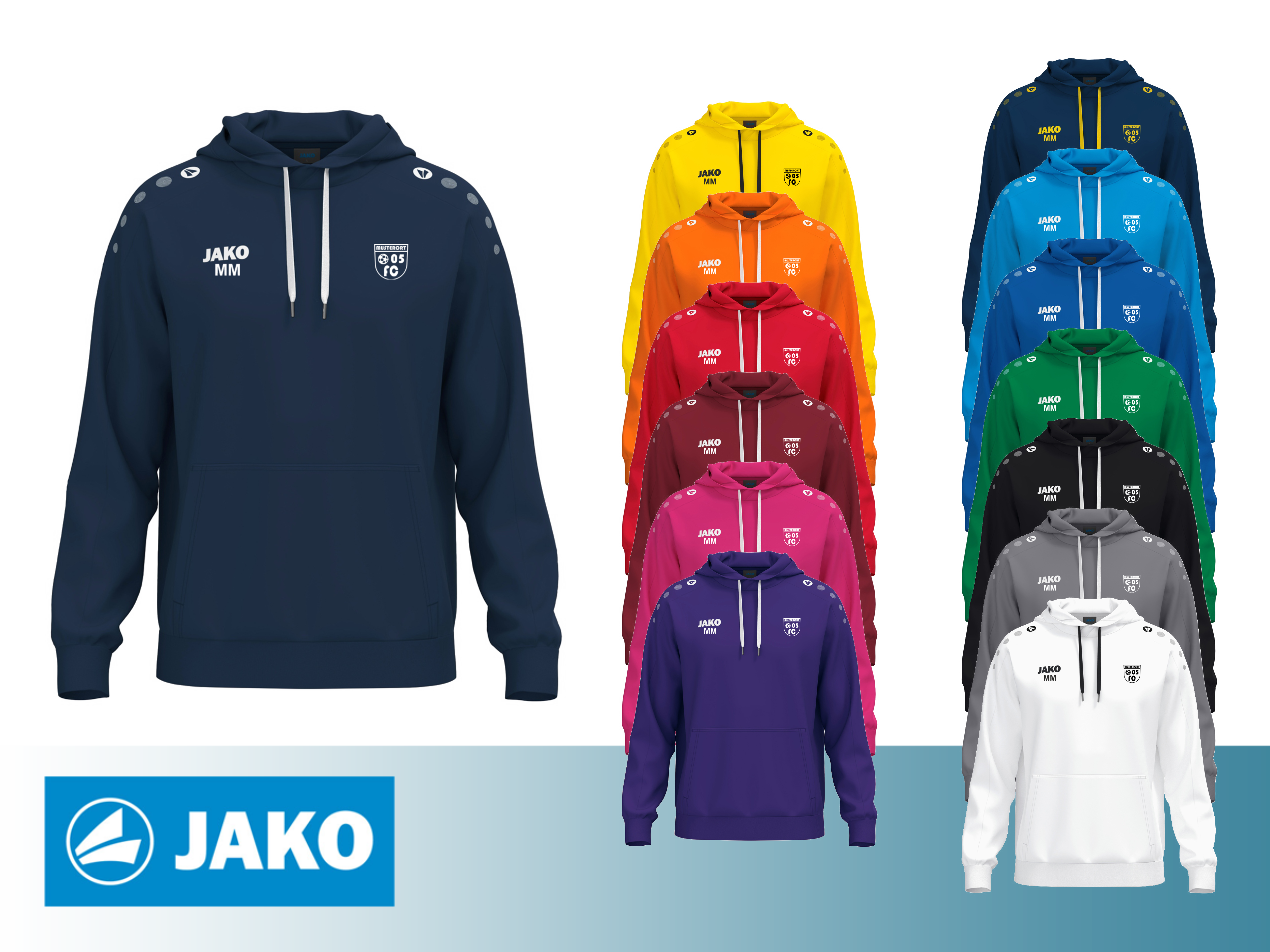 JAKO Kapuzensweat One Cotton inkl. Druck